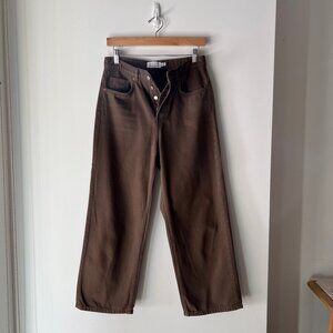 & Other Stories Brown Ankle Pants